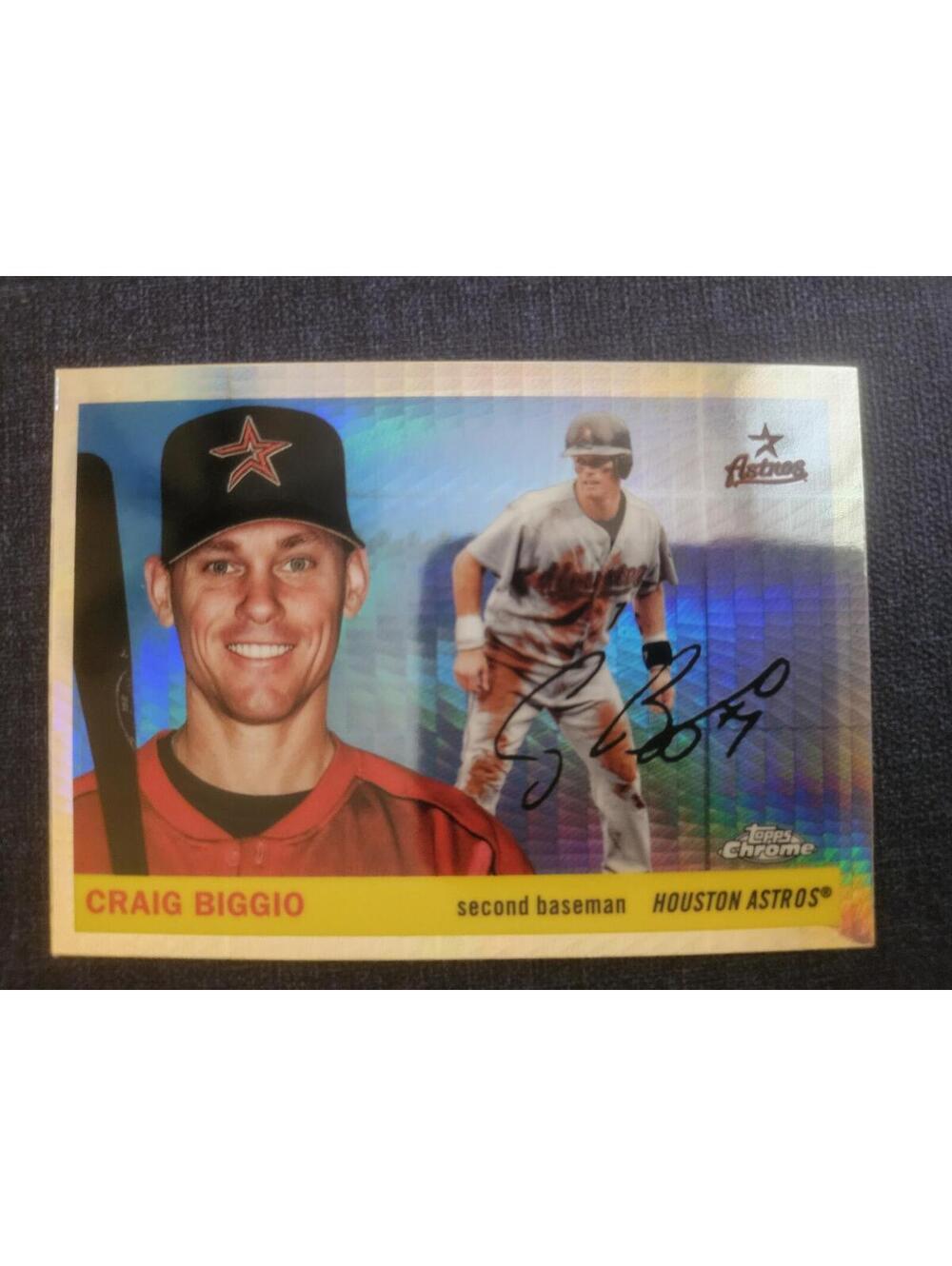 Craig Biggio (refractor) - 2025 Topps Chrome Platinum 1955 Rails & Sails -#402